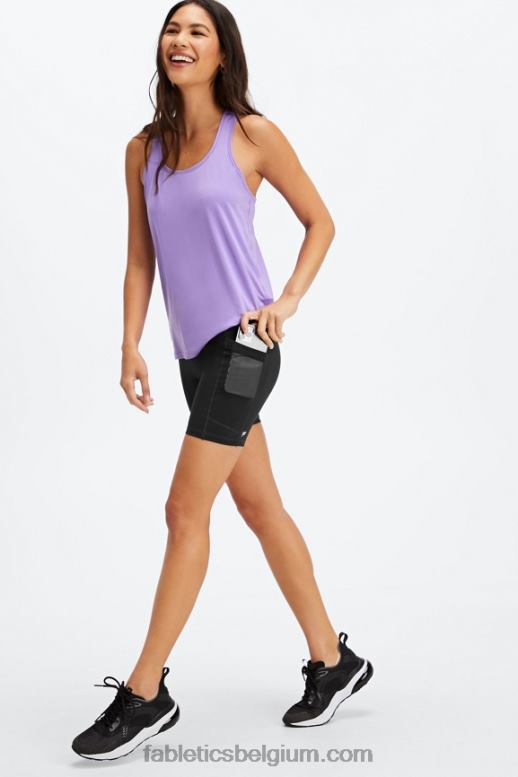 eiland ontsnapping/reflecterend logo vrouwen on-the-go powerhold high-waisted 6'' short 5 Fabletics LH20J248