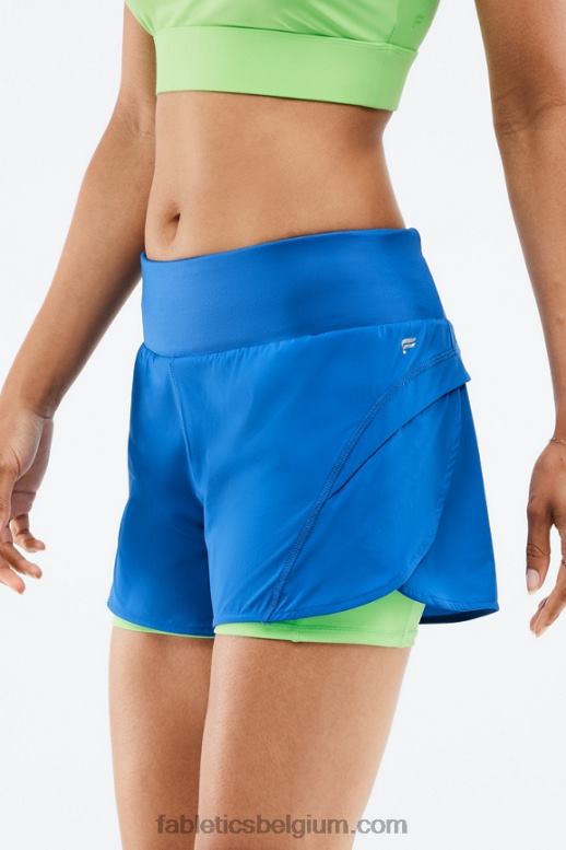 elektrisch blauw/parkiet vrouwen Austyn komt te kort Fabletics LH20J571