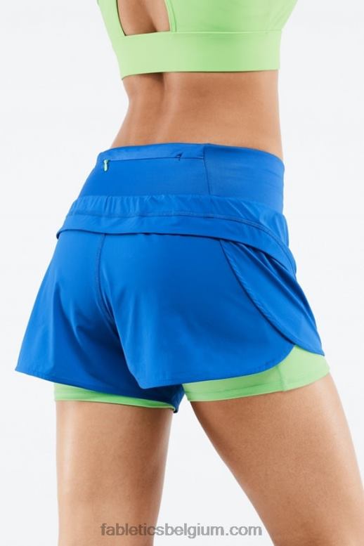 elektrisch blauw/parkiet vrouwen Austyn komt te kort Fabletics LH20J571