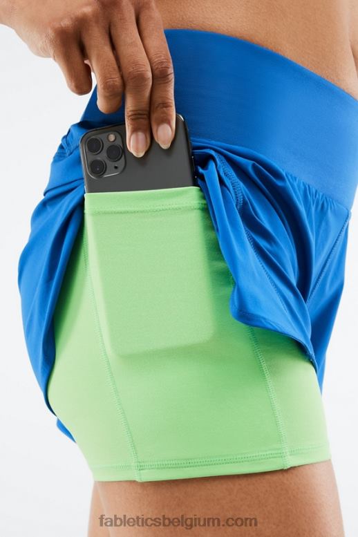 elektrisch blauw/parkiet vrouwen Austyn komt te kort Fabletics LH20J571