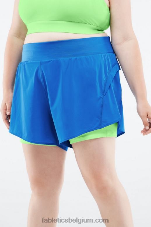 elektrisch blauw/parkiet vrouwen Austyn komt te kort Fabletics LH20J572