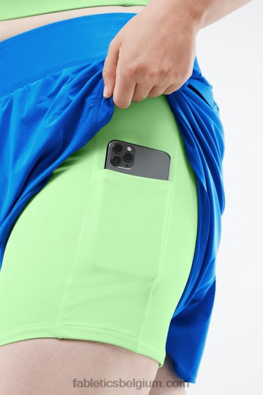 elektrisch blauw/parkiet vrouwen Austyn komt te kort Fabletics LH20J572