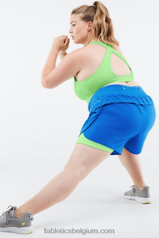 elektrisch blauw/parkiet vrouwen Austyn komt te kort Fabletics LH20J572