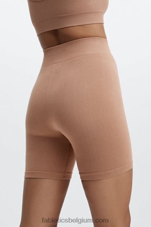 elektrische kers/elektrisch kers mini luipaard vrouwen wolk naadloze high-waisted 7 "short Fabletics LH20J447
