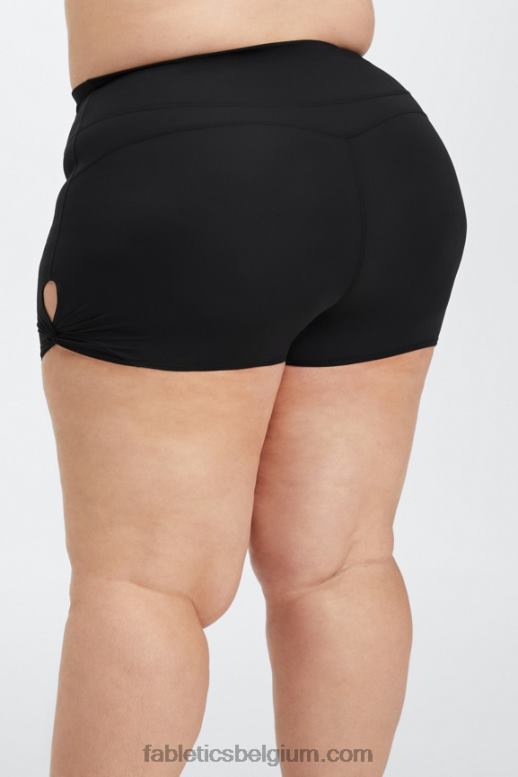 elektrische roos/golvende jachtluipaard vrouwen oasis pureluxe hoog getailleerde twist 3'' short Fabletics LH20J441
