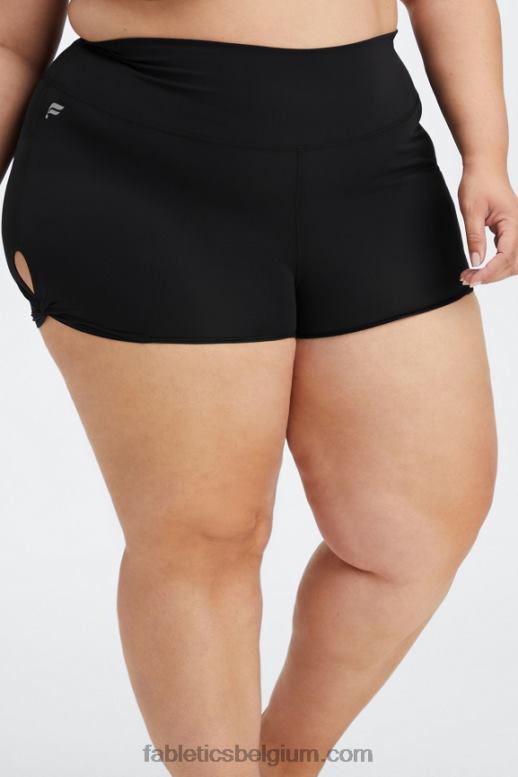 elektrische roos/golvende jachtluipaard vrouwen oasis pureluxe hoog getailleerde twist 3'' short Fabletics LH20J441
