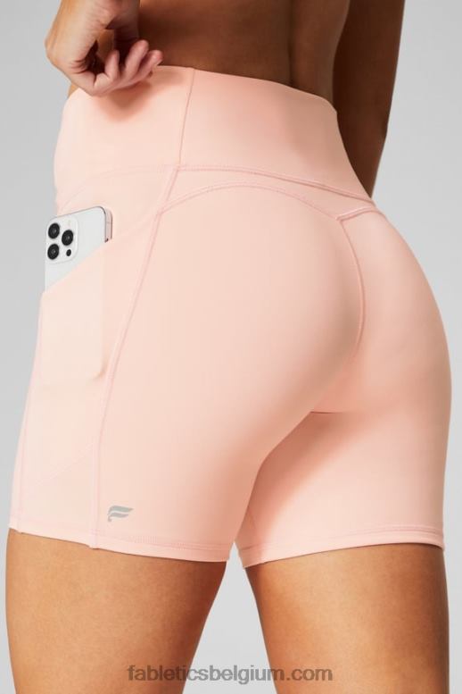 fantoom/zwart vrouwen oasis pureluxe hoog getailleerde 6'' short 10 Fabletics LH20J285