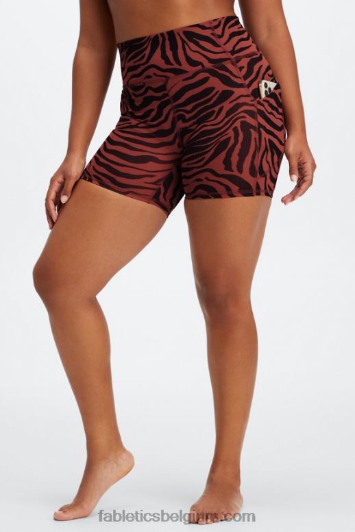 fjord/limonade vrouwen oasis pureluxe hoog getailleerde 6'' short 12 Fabletics LH20J298