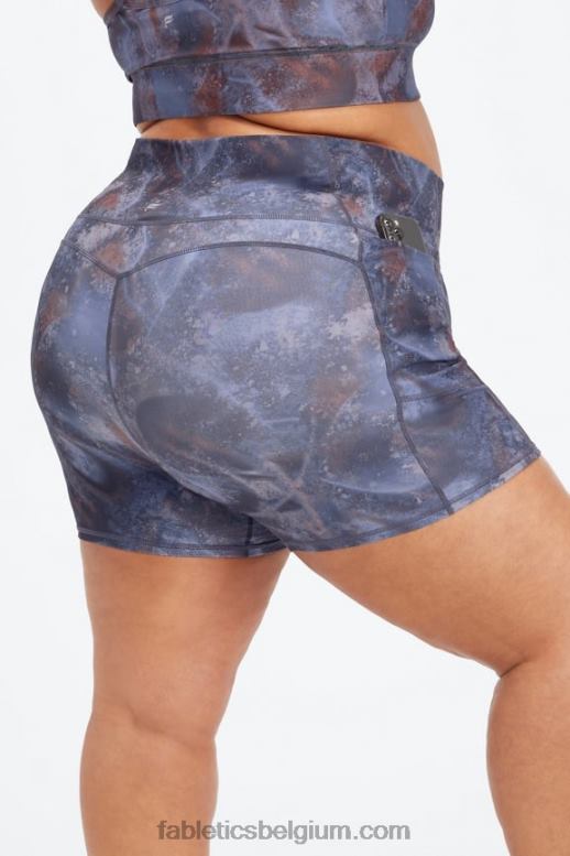 fjord/multi vrouwen oasis pureluxe short van 5'' met hoge taille Fabletics LH20J470