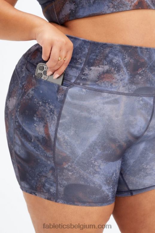 fjord/multi vrouwen oasis pureluxe short van 5'' met hoge taille Fabletics LH20J470