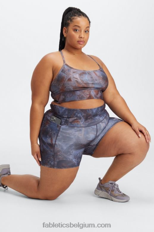 fjord/multi vrouwen oasis pureluxe short van 5'' met hoge taille Fabletics LH20J470