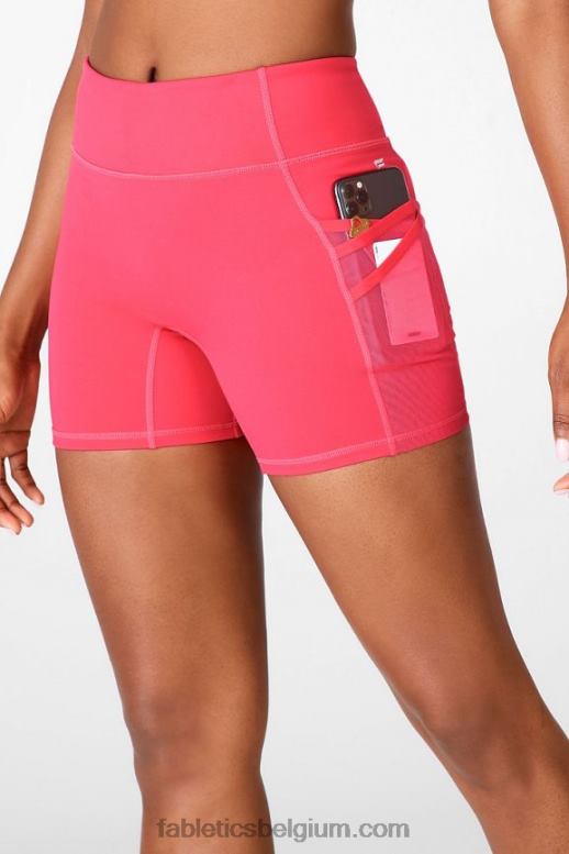 gedempt mauve/boter vrouwen trinity motion365 mid-rise 5'' short Fabletics LH20J371