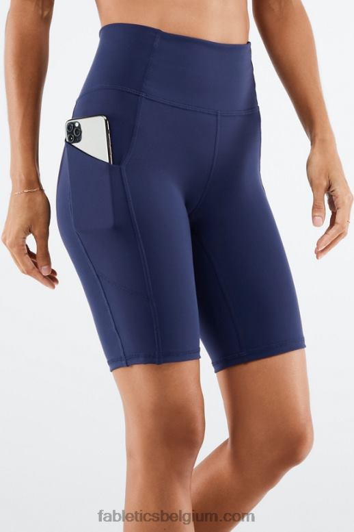 gematteerde sering/basilicum vrouwen oasis zakbroek met hoge taille 9" Fabletics LH20J523