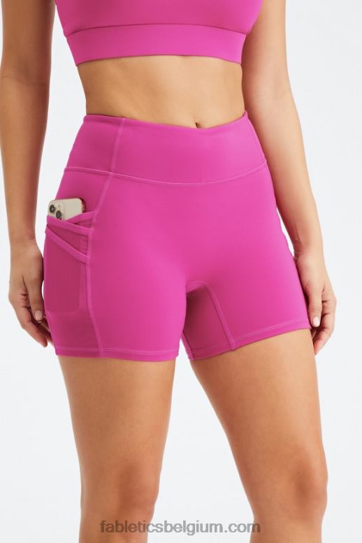 gesuikerde limoen/hypergras vrouwen trinity motion365 mid-rise 5'' short Fabletics LH20J365