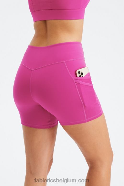 gesuikerde limoen/hypergras vrouwen trinity motion365 mid-rise 5'' short Fabletics LH20J365