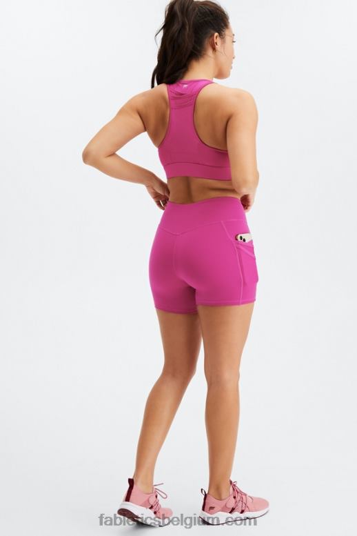 gesuikerde limoen/hypergras vrouwen trinity motion365 mid-rise 5'' short Fabletics LH20J365
