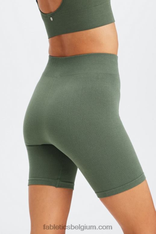 gevlekt/zwart vrouwen wolk naadloze high-waisted 7 "short Fabletics LH20J446