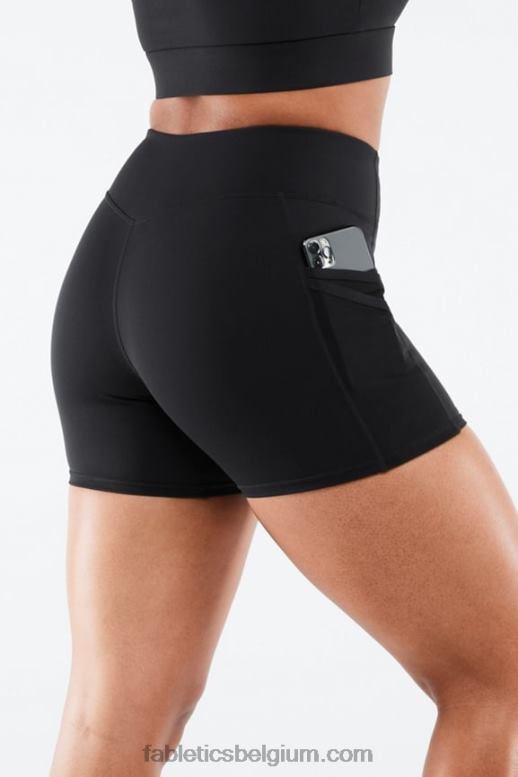 golvend cheetah/zwart vrouwen trinity motion365 mid-rise 5'' short Fabletics LH20J367