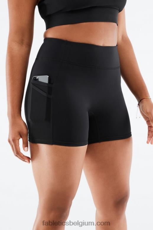 golvend cheetah/zwart vrouwen trinity motion365 mid-rise 5'' short Fabletics LH20J367