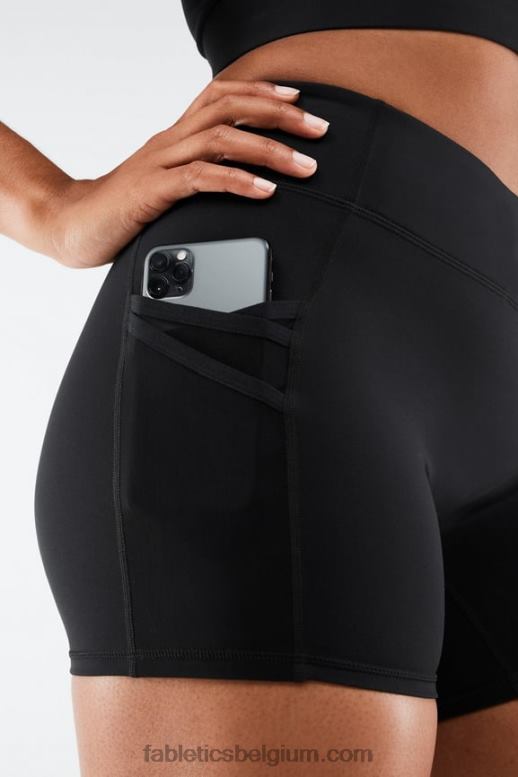 golvend cheetah/zwart vrouwen trinity motion365 mid-rise 5'' short Fabletics LH20J367