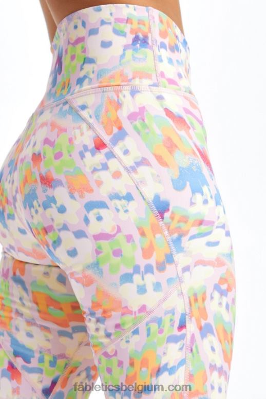 graffiti bloemen/zwart vrouwen definiëren powerhold high-waisted 9'' short 16 Fabletics LH20J326