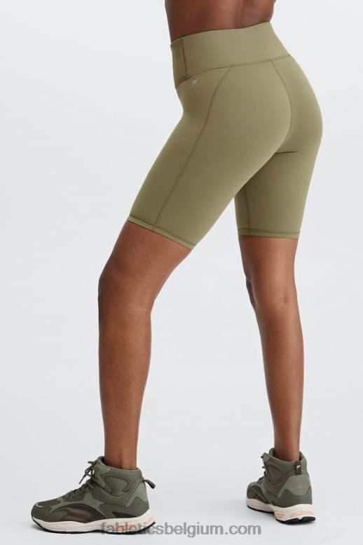 grijsviolet/donker aubergine vrouwen definiëren powerhold high-waisted 9'' short 17 Fabletics LH20J333