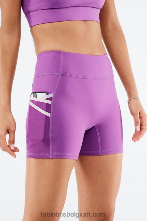 heldere fig/multi vrouwen trinity motion365 mid-rise 5'' short Fabletics LH20J369