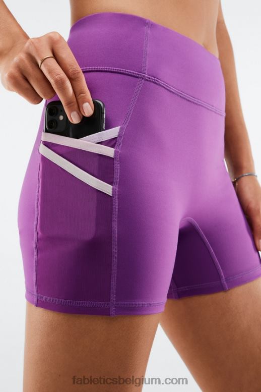 heldere fig/multi vrouwen trinity motion365 mid-rise 5'' short Fabletics LH20J369