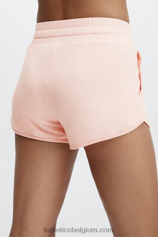 houtskool camo/zwart logo vrouwen lounge badstof gym short Fabletics LH20J480