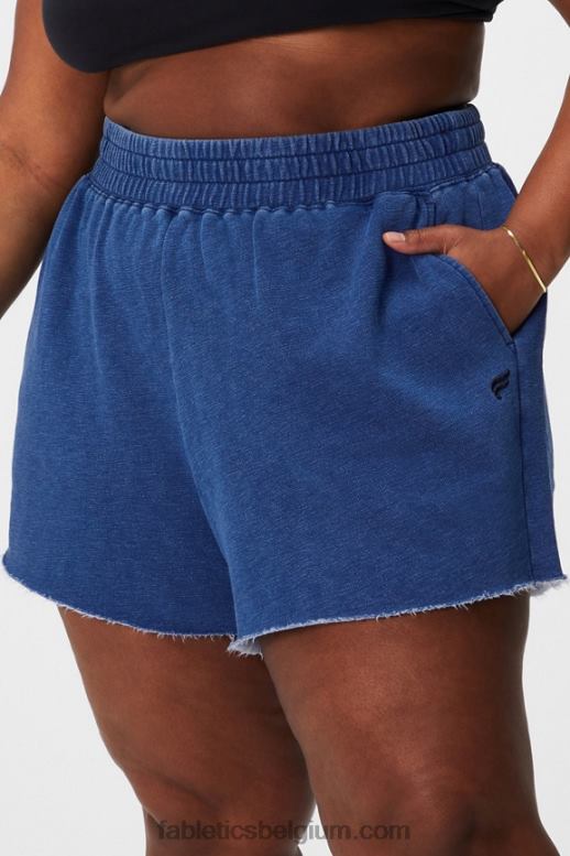 klassiek wit/mineraalgrijs vrouwen indigo go-to sweatshort Fabletics LH20J621