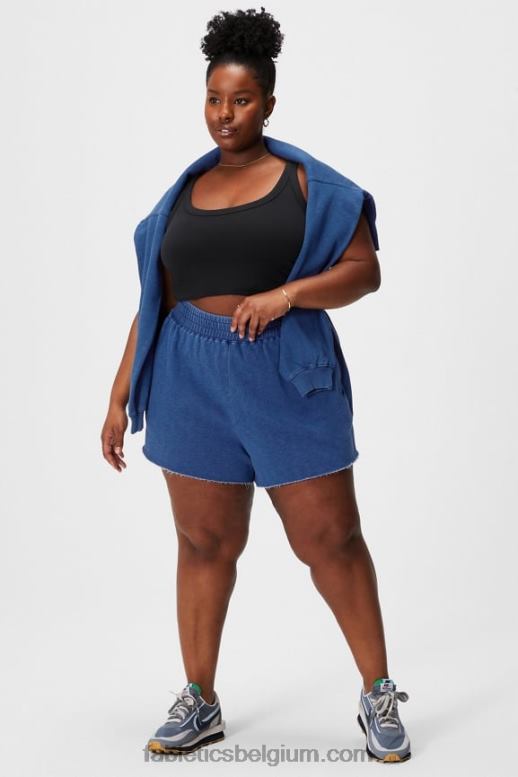 klassiek wit/mineraalgrijs vrouwen indigo go-to sweatshort Fabletics LH20J621