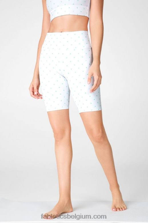 klassiek wit/multistrepen/grafisch vrouwen definiëren powerhold high-waisted 9'' short 20 Fabletics LH20J347