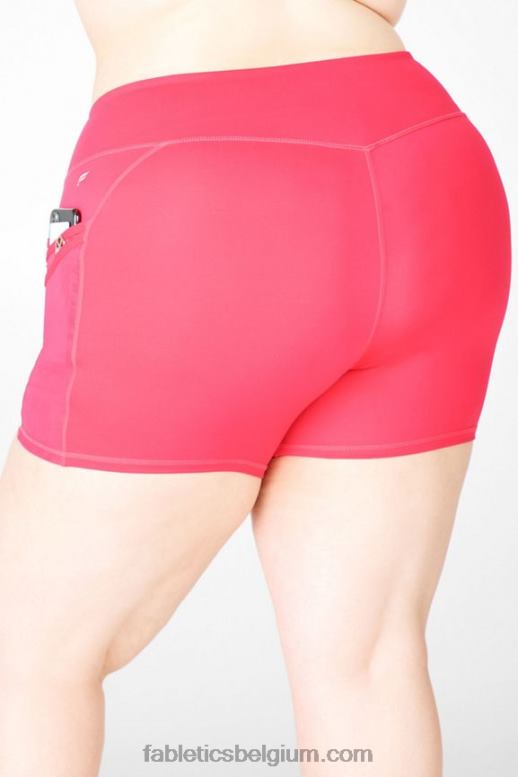 knuffel/fuchsia vrouwen trinity motion365 mid-rise 5'' short Fabletics LH20J372