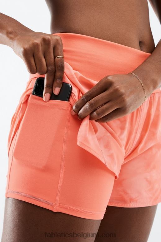 koraal waas statisch/reflecterend zilver vrouwen Austyn komt te kort Fabletics LH20J570