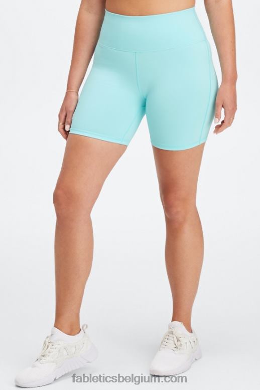 kristalgolf/multi vrouwen boost powerhold hoog getailleerde 6'' short Fabletics LH20J417