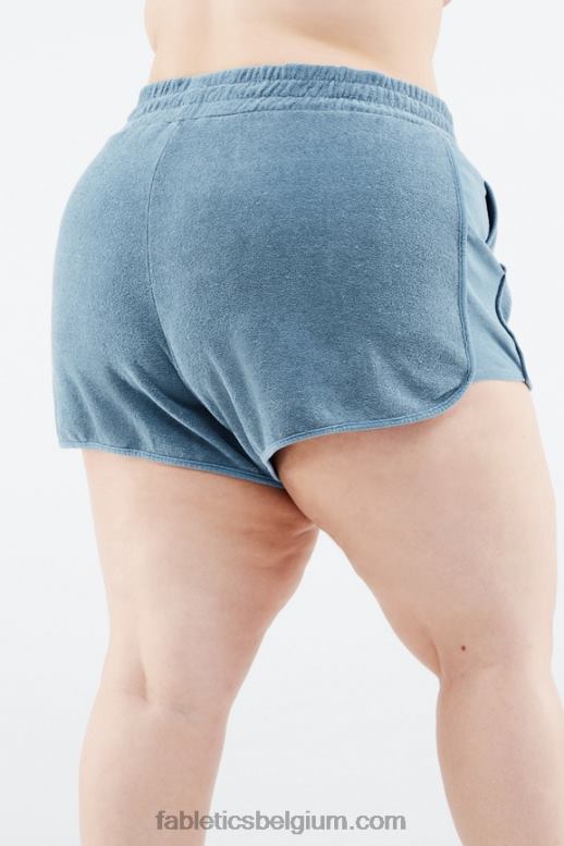 kristalgolf/nevelige lila vrouwen eco-bewuste badstof sweatshort Fabletics LH20J577