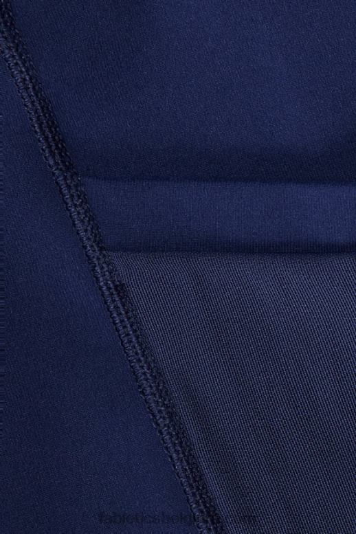 madeliefjeveld geruit/diep marineblauw vrouwen powerhold ultra hw 6'' kort voor onderweg Fabletics LH20J391