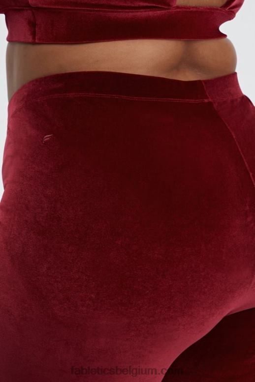 marine/jachthaven vrouwen hoog getailleerde velours short 9 Fabletics LH20J531
