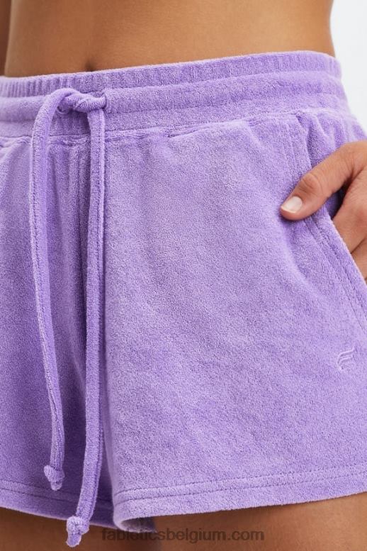 marine kristallijn/drijflandschap vrouwen handdoek badstof trekkoord kort Fabletics LH20J507