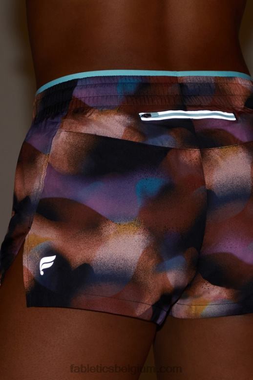 meltdown/kristalgolf/reflecterend zilver vrouwen adem mid-rise lopen kort Fabletics LH20J275