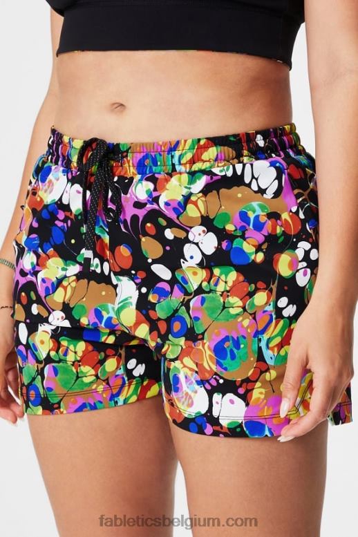 merlot/multi vrouwen die ene korte 3'' Fabletics LH20J239