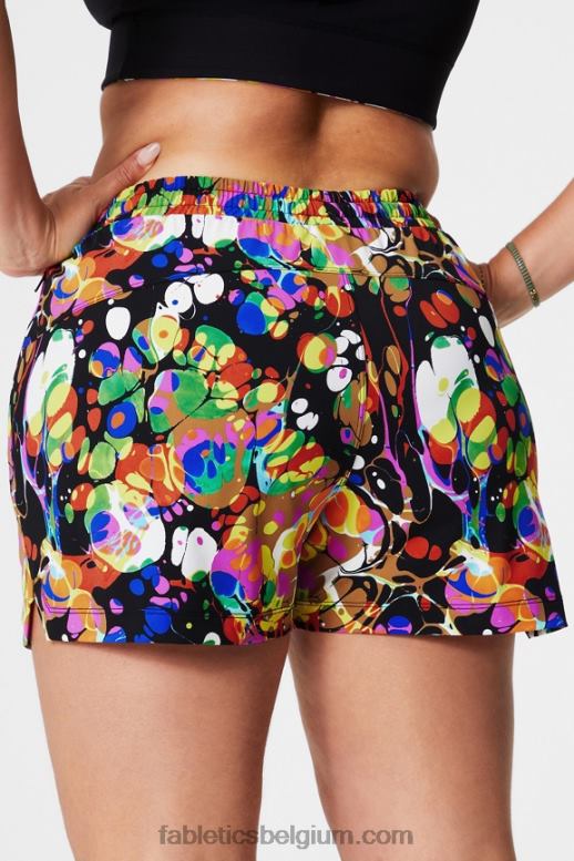 merlot/multi vrouwen die ene korte 3'' Fabletics LH20J239