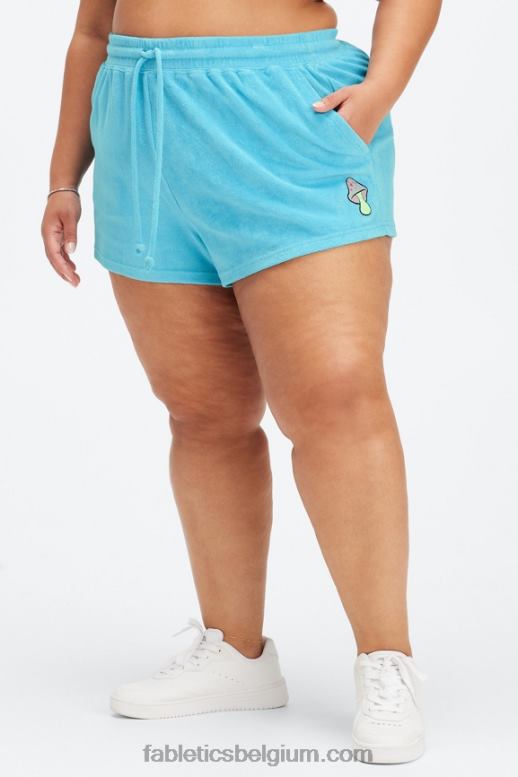 middernacht wintertaling/lenteblad vrouwen handdoek badstof paddestoel kort Fabletics LH20J503