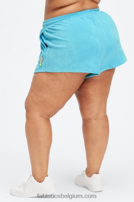 middernacht wintertaling/lenteblad vrouwen handdoek badstof paddestoel kort Fabletics LH20J503