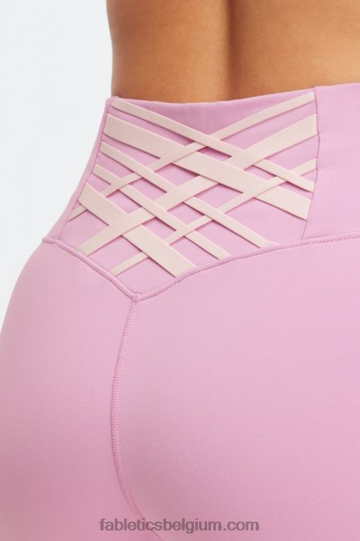 mistig lila/multi vrouwen boost powerhold hoog getailleerde 6'' short Fabletics LH20J415