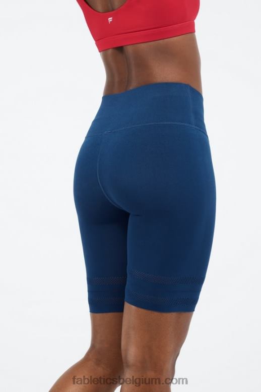 mistige baai / perzikkus vrouwen sculptknit geperforeerde short met hoge taille Fabletics LH20J578