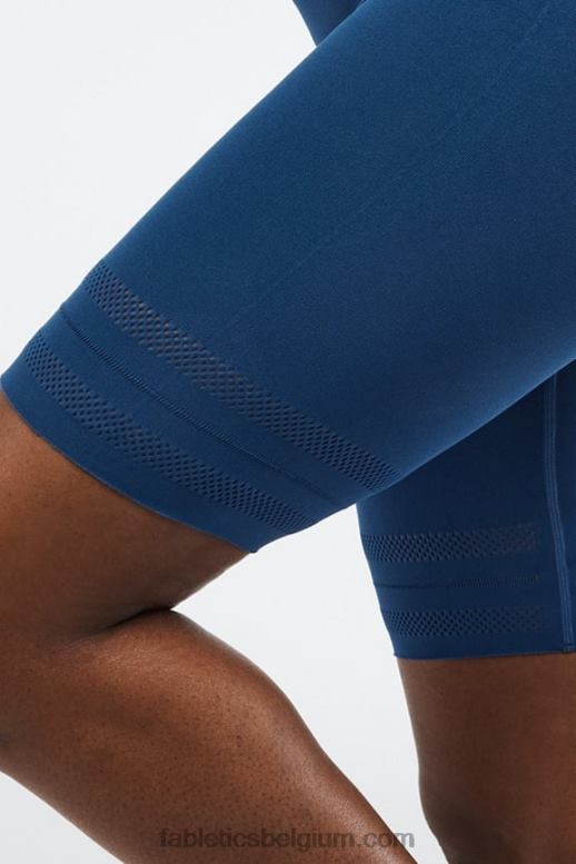 mistige baai / perzikkus vrouwen sculptknit geperforeerde short met hoge taille Fabletics LH20J578