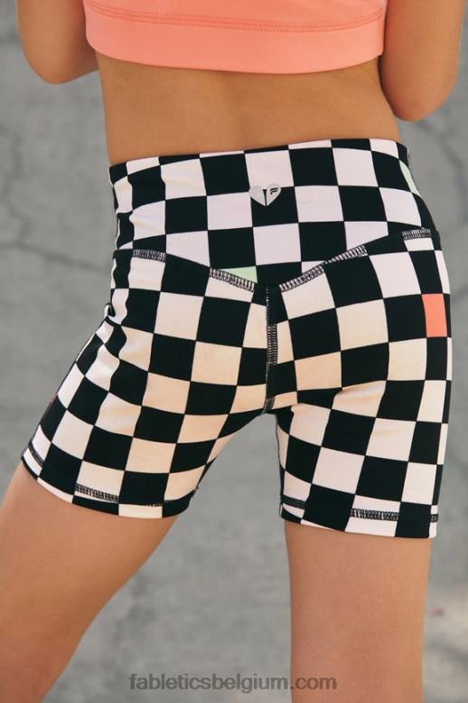 nieuwe golf bloemen/spruit vrouwen mini overal short met hoge taille Fabletics LH20J488