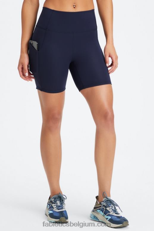 ondiep/stoffige wintertaling/goud vrouwen oasis pureluxe hoog getailleerde 6'' short 12 Fabletics LH20J297