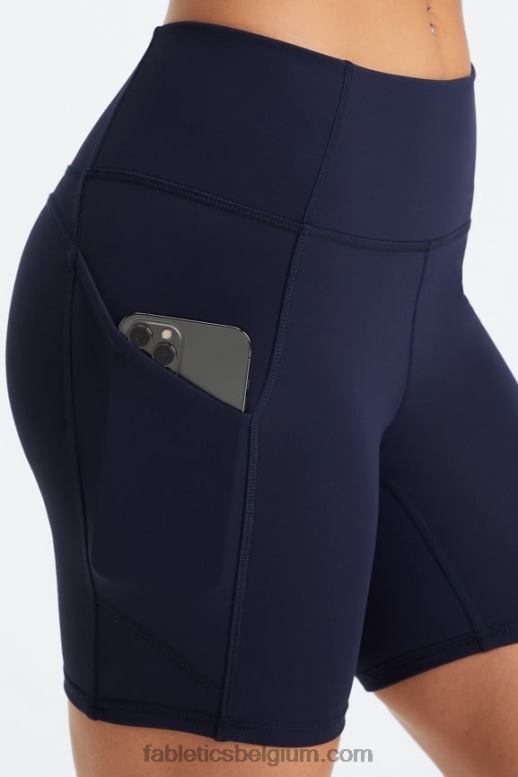 ondiep/stoffige wintertaling/goud vrouwen oasis pureluxe hoog getailleerde 6'' short 12 Fabletics LH20J297